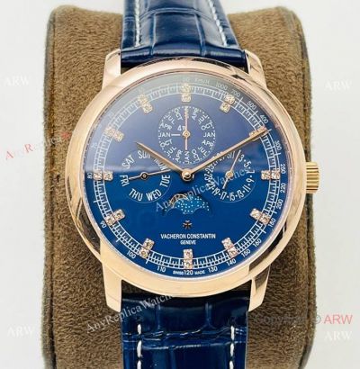 Swiss Copy Vacheron Constantin Patrimony 43175 Rose Gold Watch TWS Factory Cal.112QP